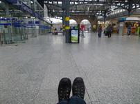 My shoes at Dublin Heuston Railway Station