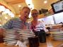 Went to a delicious kaiten sushi restaurant with Tom , Monique and Yuko